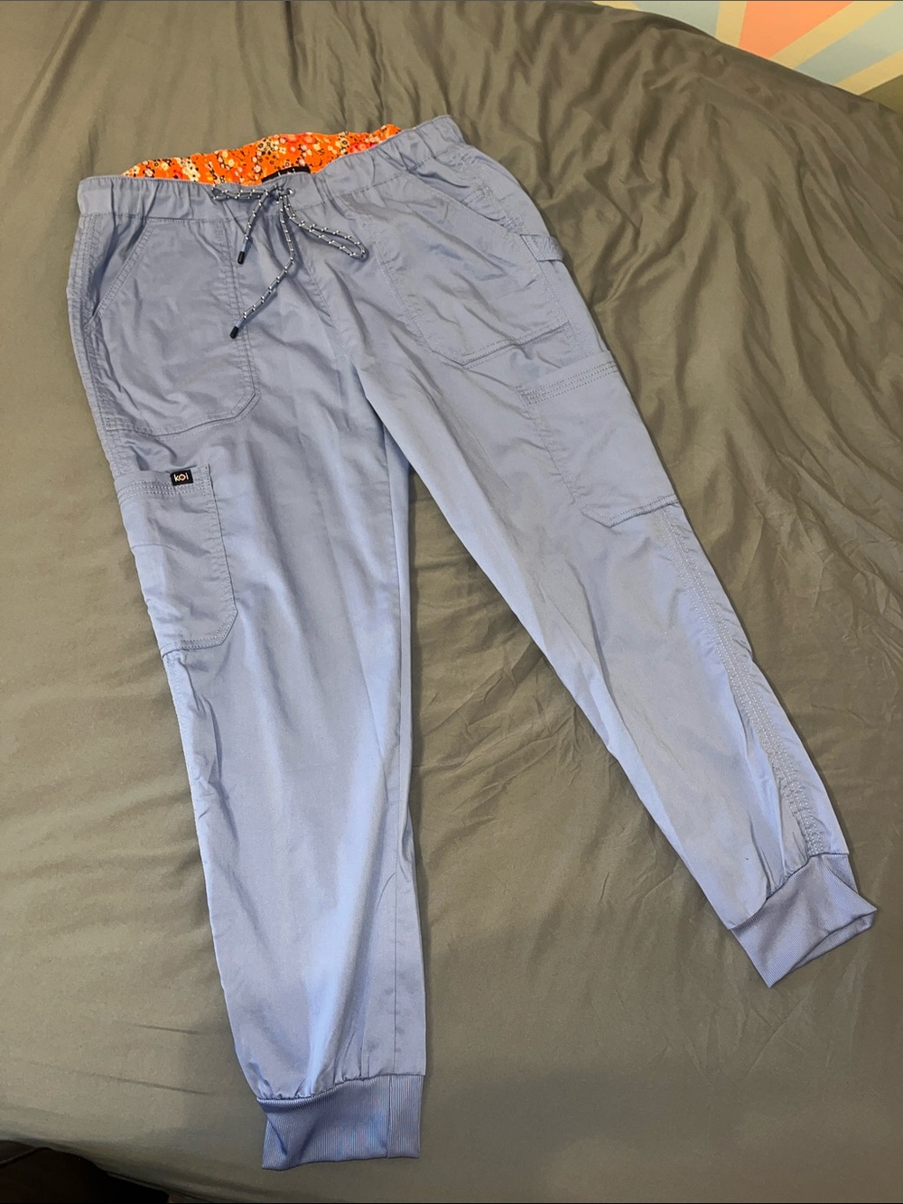 Light Blue scrub jogger pants